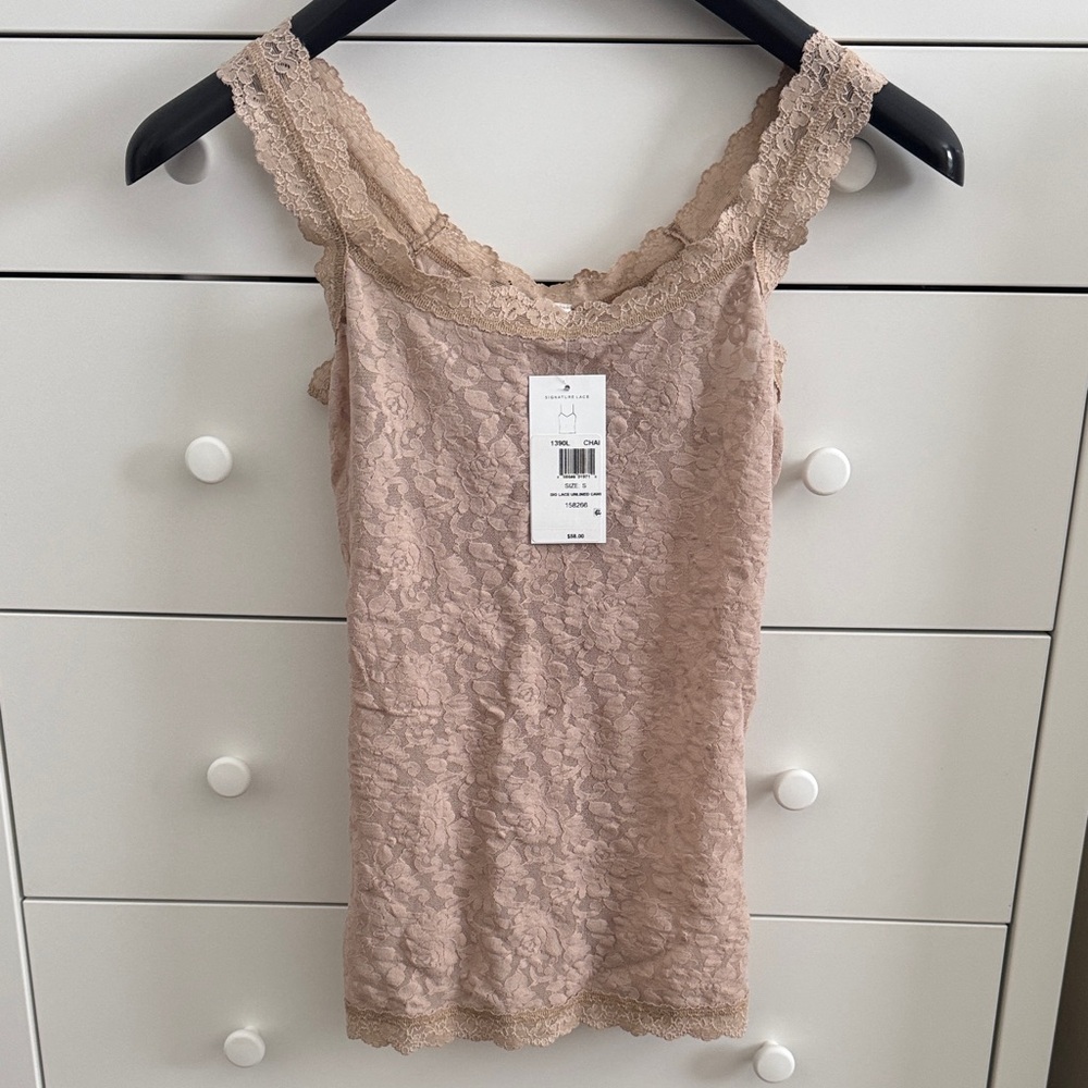 NWT Hanky Panky Lace Trim Camisole